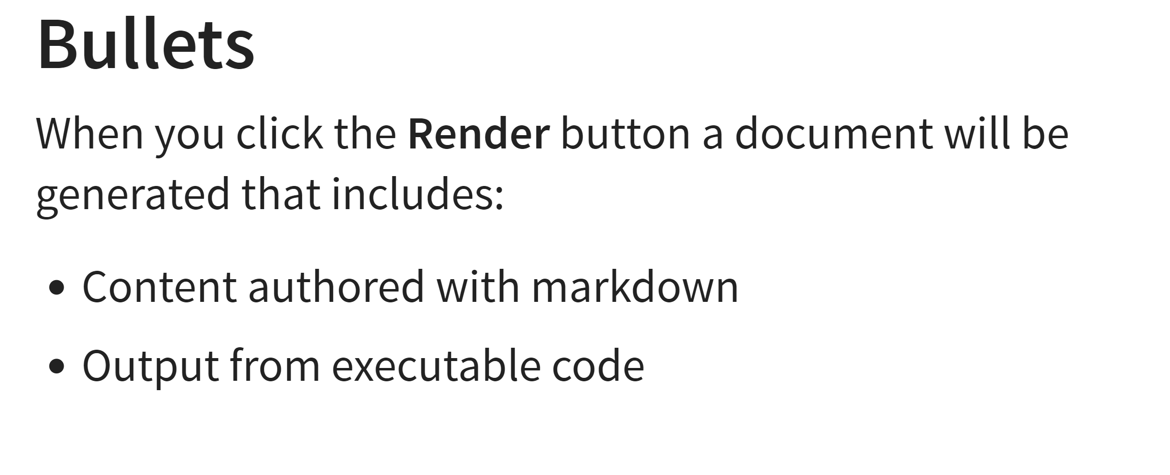 Bullet Points
